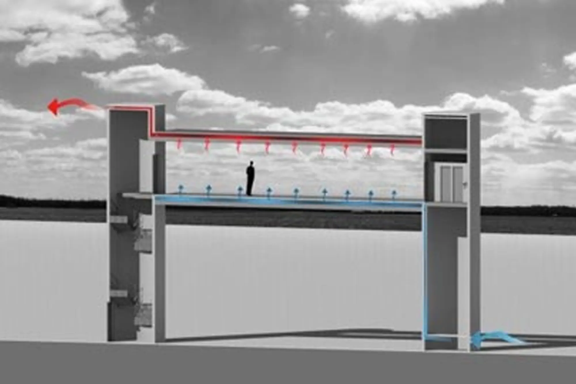 Cabine de comando de usina com tratamento termoacústico